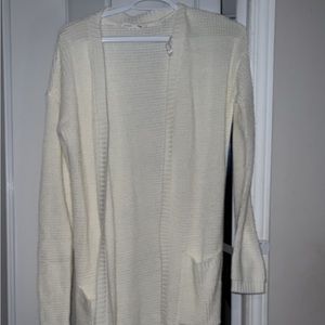 White cardigan